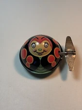 Vintage Tin Toy Rocket USA Betty Lady Bug Wacky Windup 2001 Tested. Works! 2”