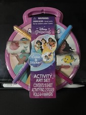 Disney Princess Activity Art Set, 15 Sheet, Active Pad, Stickers  Markers