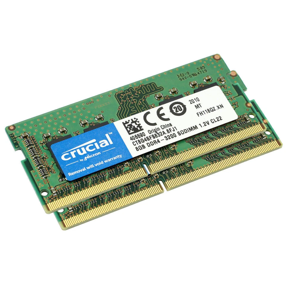 Computadora portátil Crucial 8 GB DDR4 3200 MHz PC4-25600 SODIMM sin ECC memoria de 260 pines RAM 8G Foto 4 de 4