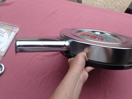 1967 Oldsmobile 442 air cleaner assembly, nice! Cutlass, breather - Picture 10 of 17