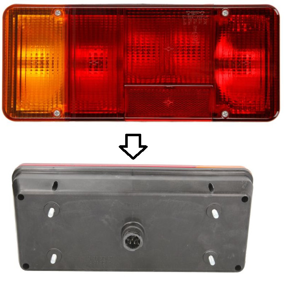 Feu arrière Citroën C25 Jumper Jumpy optique haute résistance rouge