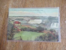 Canadian Postcard NIAGARA FALLS and RAINBOW BRIDGE CANADA Unposted in Sleeve