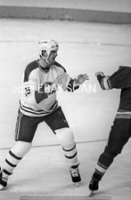 BOBBY SMITH Fights FLAMES SHEEHY 35mm B+W NEGATIVES (2 FRAMES) CANADIENS Star+++