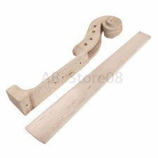 4/4 Violin Neck Hand Carved maple violin neck and Fingerboard Unfinished