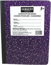 Sargent Art 100-Sheet Wide Ruled Composition Book, Violet