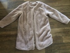 Faux Fur Coat Jacket Fever Large Winter Beige Women Just Above Knee Rn:95619