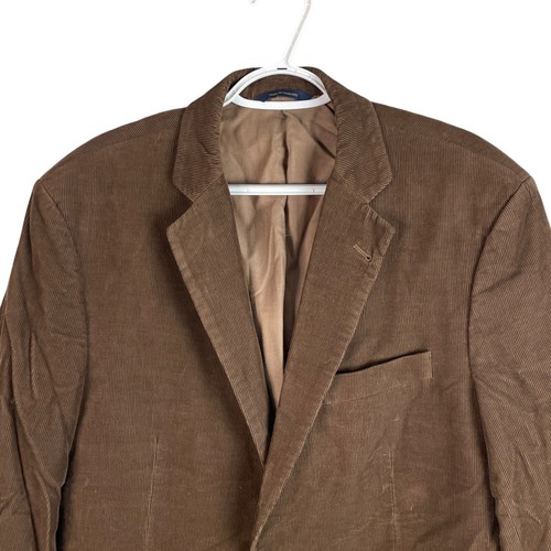 Brooks Brothers Madison Mens 42R Corduroy Blazer Jacket Sport Coat Brown 2Button - Picture 3 of 7
