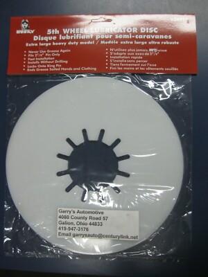 10'' King Pin Lube Plate Lubricator Disc 5th Wheel Trailer Hitch Husky 34914