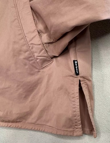 BARBOUR Heritage Brand BLUSH PINK Mabel Overshirt Full-Zip Jacket Classic Sz 6 - Picture 5 of 13