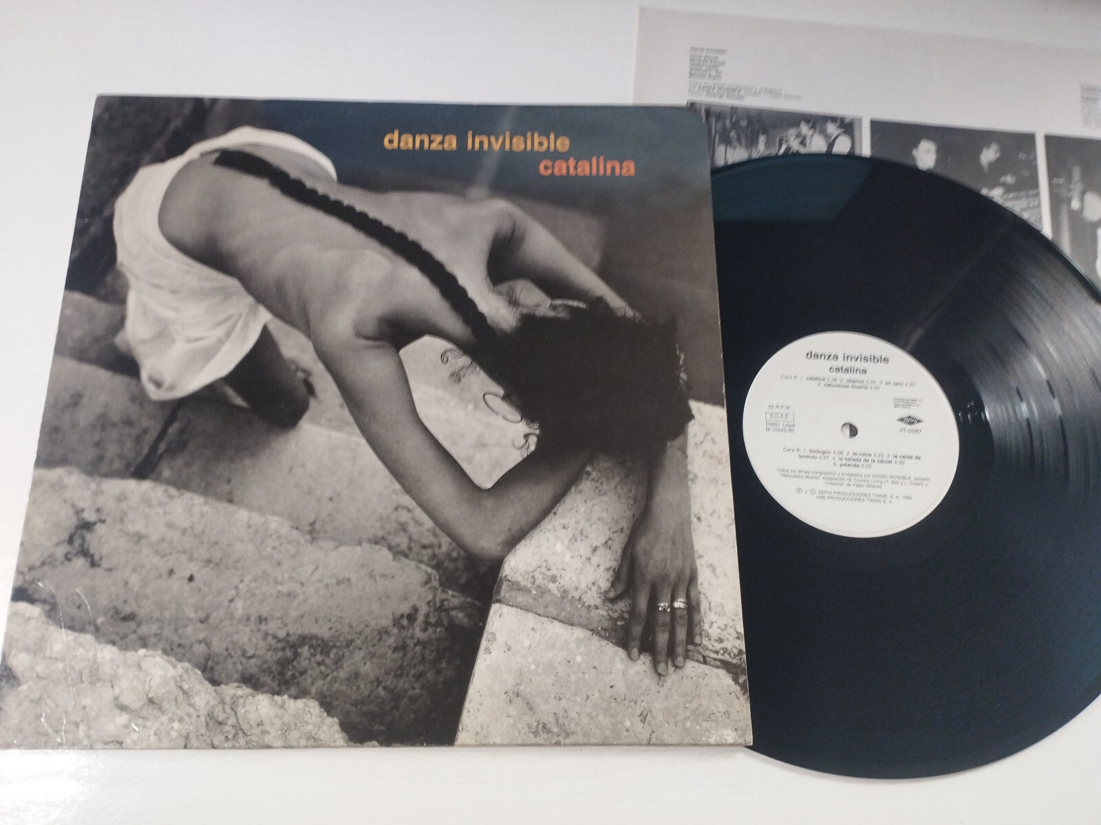 DANZA INVISIBLE Catalina Twins 4T-0587 1990 - LP Vinyl 12"" VG/VG 4T