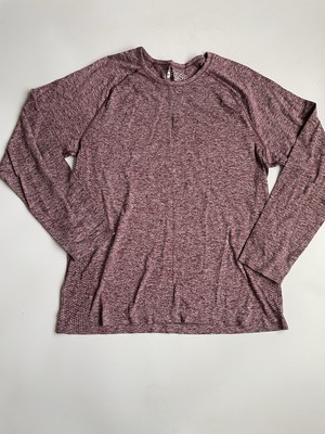 Figs Seamless Long Sleeve Baselayer Underscrub T Shirt Mens XL Heather Purple