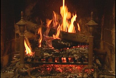 Virtual Flames Fireplace DVD