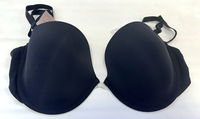 NEU! Debenhams 34C schwarz gepolsterter 5-Wege wandelbarer Plunge-BH mit Bügel