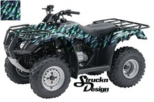 Mint Blue Geometric Pattern Vinyl Graphic Wrap Kit ATV UTV Golf Cart US Made