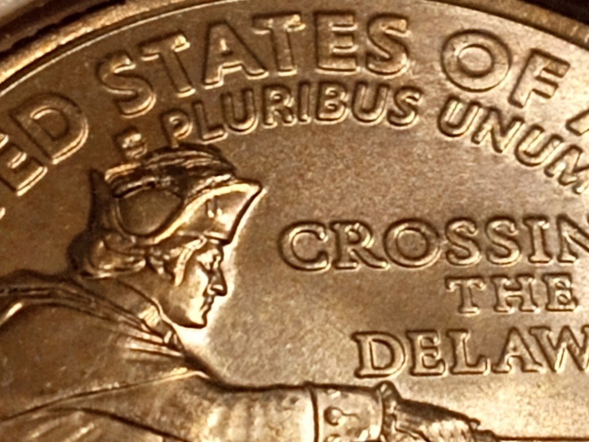 2021 (P) “Crown” Die Chip Error Washington Crossing The