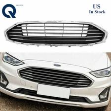 For 2019 2020 Ford Fusion Front Upper Bumper Grille Grill Chrome Factory Style