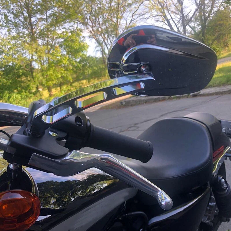Chrome Motorcycle Rearview Mirrors For Harley Davidson Electra Road Street Glide - Изображение 3 из 4