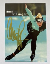 original Autogrammkarte Eisschnelllauf Anni Friesinger OS 2002