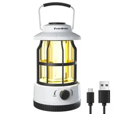 EverBrite 250 Lumens LED Camping Lantern USBC Rechargeable with Stepless Dimming