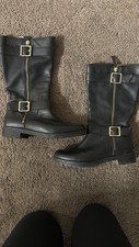 Vionic Women s Black Buckle Leather Zip Comfo...