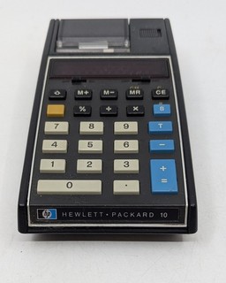 HP 10 Vintage Printing Calculator Thermal Printer Untested (J)