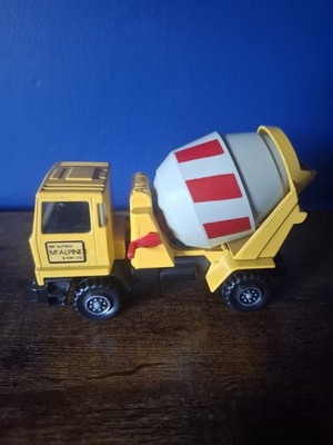 Vintage Matchbox Super Kings 1977 Sir Alfred Mcalpine Cement Mixing Truck gelb