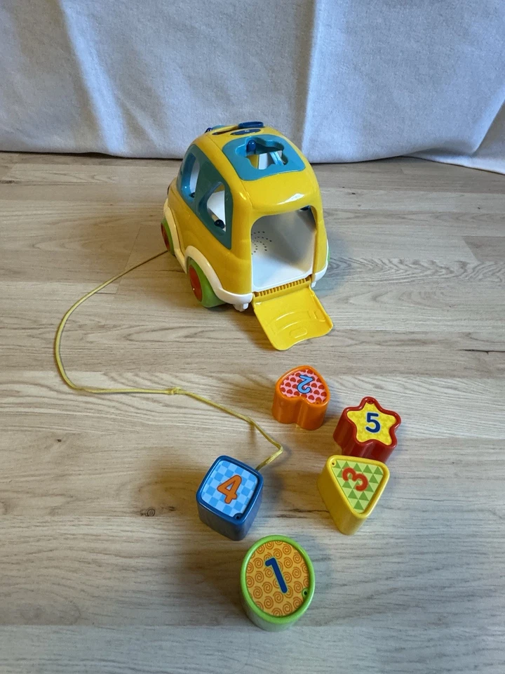 VTech 1,2,3 Sortierauto/ Ziehauto Mit Licht und Sound - Bild 2 von 2