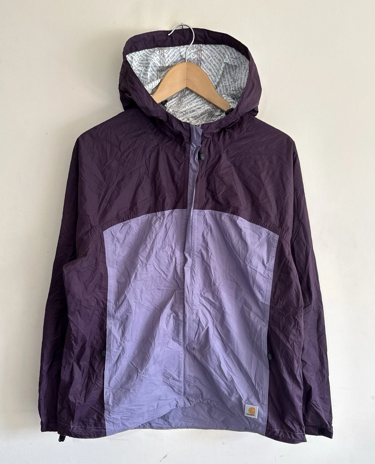 Carhartt Storm Defender Purple Lightweight Rain Jacket Womens Large (12/14)