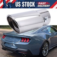 Car 38-54mm Stainlesssteel Rear Exhaust Pipe Tail Muffler For 2024 Ford Mustang