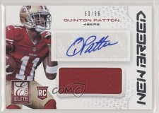 2013 Panini Elite New Breed Signatures 63/99 Quinton Patton #11 Auto 9lg