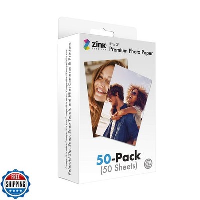 Zink 2''x3'' Premium Instant Photo Paper (50 Pack) Compatible with 