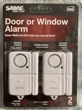 Sabre Door Or Window Alarm - Set of 2  HS-DWA2 "Sealed in Manufacture Pack"