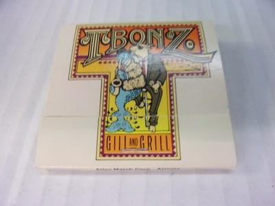 VTG ATLAS MATCH CO T BONZ GILL & GRILL MYRTLE BEACH SC UNUSED UNSTRUCK MATCHBOOK