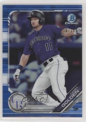 2019 Bowman Draft Chrome Blue Refractor 110/150 Casey Golden #BDC-83 0oz9