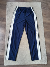 Vintage 90s Adidas Adibreak Type Blue Track Pants Button Size S y2k