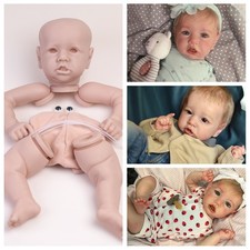 Realistic DIY Reborn Doll Kits Unpainted Baby Mold Vinyl Silicone Newborn Repair