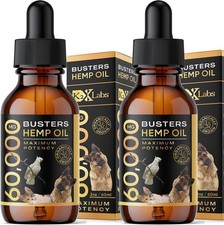 Buster's Organic Hemp Oil Large 60 Milliliters 2-Pack for Dogs  Cats