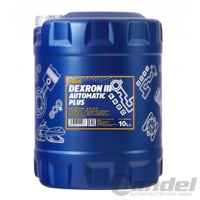 10L MANNOL GETRIEBEÖL DEXRON III AUTOMATIC PLUS GM DEXRON III H/G/F MB