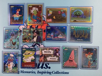 2025 Topps Chrome Spongebob Gold Refractor /50 + Numbered + SSP Lot