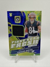 2024 Panini Donruss Optic - First Year Fresh Jermaine Burton #FYF-JBN Blue Hyper