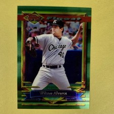1994 Topps Finest Baseball Wilson Alvarez card #139 Chicago White Sox