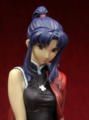 Evangelion Extra Figure Misato Katsuragi Ponytail Box Damaged Film Stripped