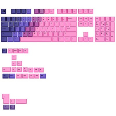 Glorious PC Gaming Race KeyCaps GPBT KeyCaps ANSI Layout US PBT Dye-Sub-Nebula (