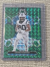 Chuba Hubbard 2024 Panini Mosaic Green Mosaic Prizm #30