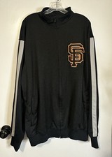 San Francisco Giants Size XL Black Jacket Full Zip Warm-Up Style Dynasty MLB Fan