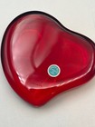 Vintage Elsa Peretti Tiffany Art Glass Red Heart Paperweight No Box — photo 4