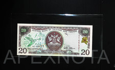 TRINIDAD TOBAGO $20 DOLLAR 2002 UNC PACK FRESH NOTE PREFIX HZ