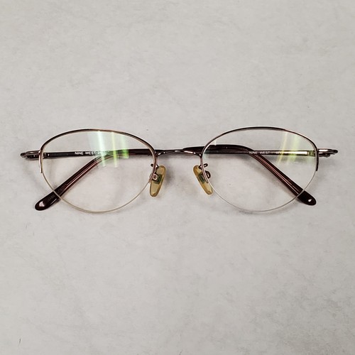 Nine West 21 Eyeglass Frame Women's Brown  Cateye Halfrim 48 19 135