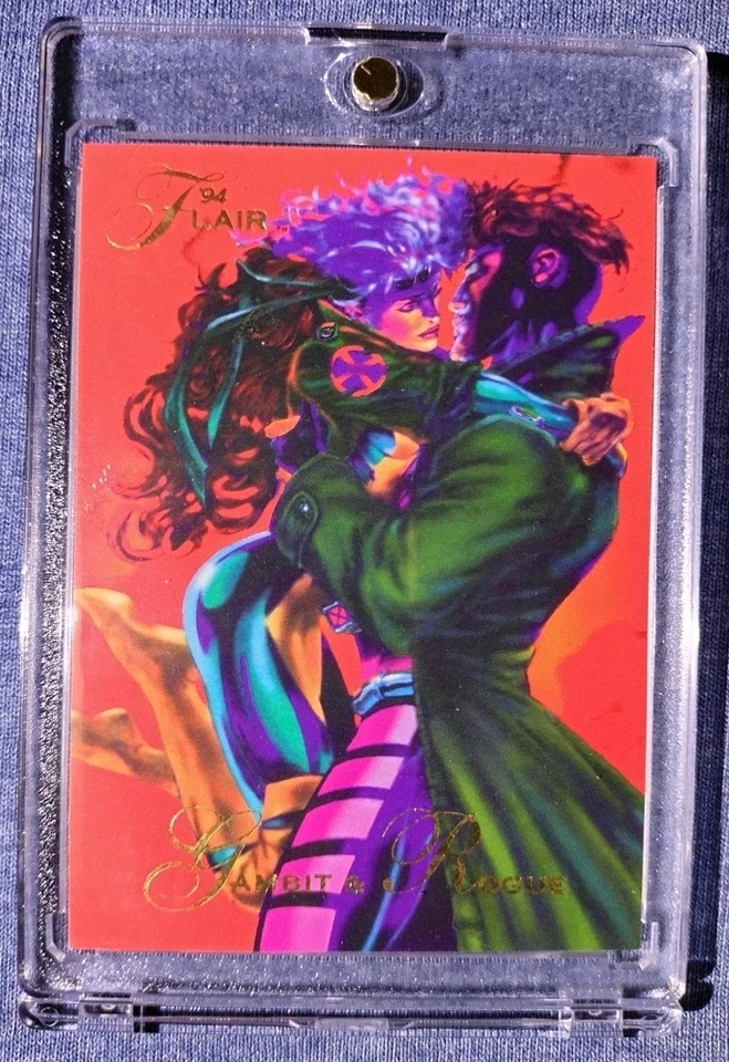 Flair 'Gambit & Rouge' 1994 ¡Marvel! Tarjeta coleccionable casi gema como nueva #114 (hacer oferta) Foto 2 de 4