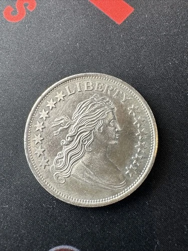 Liberty Draped Bust Design 1 Troy Oz .999 Fine Silver Bullion Round Ounce (X)